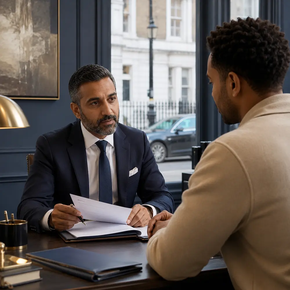 Driving offences solicitor advising a motorist