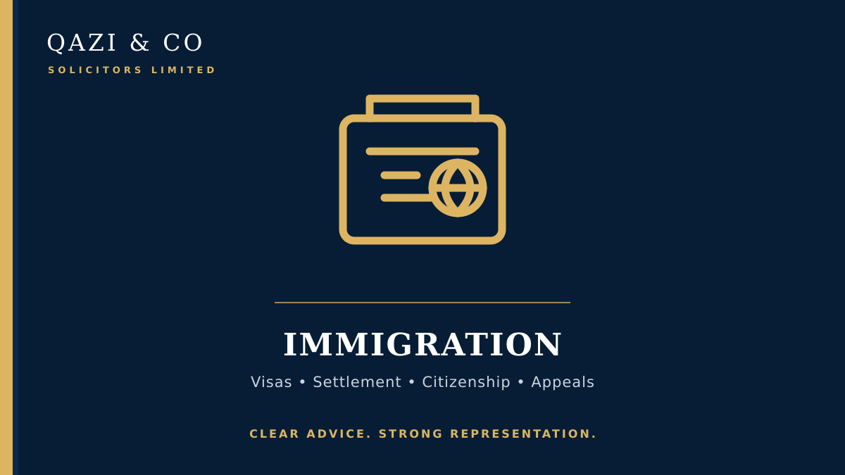 UK immigration advice – Qazi & Co Solicitors